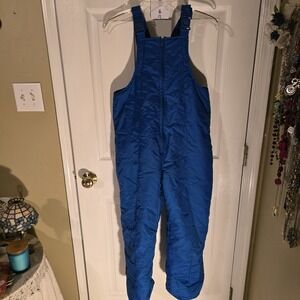 Apparatus Kids Bib Overalls Blue Winter Snow Boarding Skiing Size Large